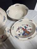 (C) 7-Piece Wedgwood Williamsburg Potpourri China Serving Set