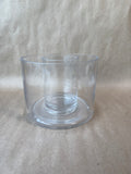 Double Wall Clear Glass Candle Holder