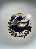 Blue Pheasant Hand Painted Plate
