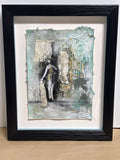 (A) Mixed Media Art in Shadow Box Frame ; Signed Donna