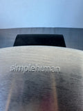 Simple Human Stainless Steel Small Touchless Trashcan