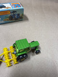 Matchbox 46 Ford Tractor & Harrow With Box