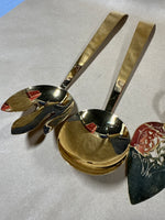 Set Of 3 24KT Electro Plate Serveware Utensils