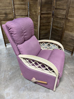 La-Z-Boy Rattan Lilac Rocking Recliner