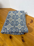 Pottery Barn Blue And Tan Table Runner (B)