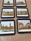 London Scenes Cork Back Coasters - Set Of 6