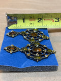 Yellow, Green & Gold Earrings