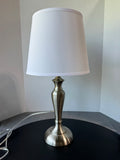 Brushed Nickel Lightweight Table Lamp (WORKS)