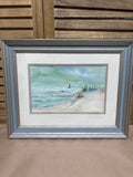 Original Beach Watercolor by E. Chowning; Signed