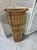 Large Wicker Flower Pocket/Basket