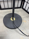 Modern Style Black Metal Arc Floor Lamp with Foot Switch (WORKS)