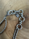 Lucky Brand Silver Tone Open Work Collar Layered Necklace