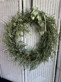 Faux Eucalyptus Spray Wreath