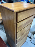 Six Drawer chest/Lingerie Chest, cardboard backing