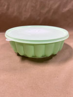 3 Piece Green Tupperware Gelatin Jello Mold