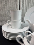34-Piece Villeroy & Boch Switch 1 White Porcelain China Set