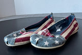 Pair of Cherokee Americana Tom’s Style Canvas Shoes GIRLS SIZE 13