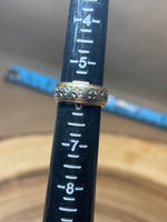 14K Gold Band (White & Yellow) - SIZE 5.75