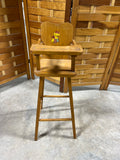 Vintage Doll Highchair with Optional Casters