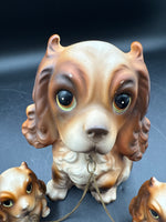 Cocker Spaniel Ceramic Family