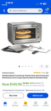Hamilton Beach Countertop Convection Oven with Rotisserie & Accessories
