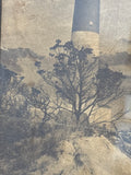 Vintage Sepia Tone Lighthouse Print