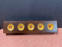 Blossom Wooden Tray With Scented Flower Tea Lights