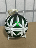 Waterford Vintage Holiday Heirlooms Frosted Glass Ball Ornament F, 4 Available, PRICED INDIVIDUALLY