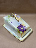 Floral Hand Painted Nippon Cheese Dish