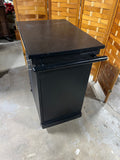 Black Painted Kitchen Cart/Island on Casters