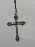 Sterling Cross Pendant & Necklace