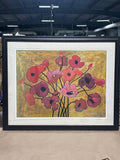 Large Print of Poppies On Gold by Beverly Jean; Signed