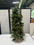 Tabletop Artificial Christmas Tree with Lights, 46"H.