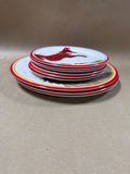 9 Piece Holiday Melamine Plates