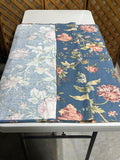 Blue Floral Small Rectangle Table Cloth, 52"x36"