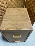 ***AS IS***Particle Board Two Drawer File Cabinet