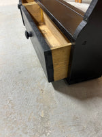 Black Painted Hanging Wall Shelf