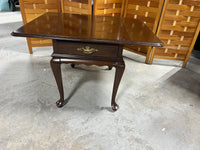 Ethan Allen Drop Side End Table with Drawer