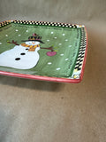Snowman Cookie Plate