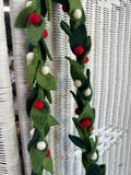 4-Piece Farmhouse Style Felt Christmas Decor