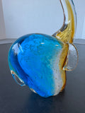 Murano Style Art Glass Elephant Paperweight
