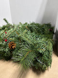 Pre-Lit Christmas 6ft Garland // Appears Unused NOT TESTED - Set Of 2 (C)