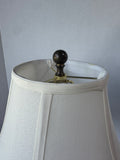 Brown Resin Barley Twist Candlestick Lamp (WORKS)