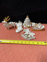 Set of 10 Traditions Hand Painted Porcelain Ornaments