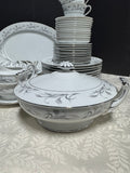 87-Piece Harmony House Platinum Garland Stone China Set
