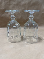 Pair Of Clear Glass Drinking Glasses