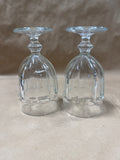 Pair Of Clear Glass Drinking Glasses