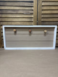 Framed Wall Hanging with Wine Cork Knobs for Hanging