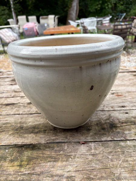 (B)Glazed Pottery Planter