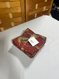 Bird Themed Rust Color Cloth Napkins, 8 pc